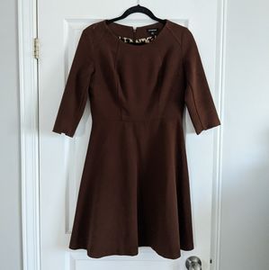 Brown Dress 3/4 Length Sleeves (XS)